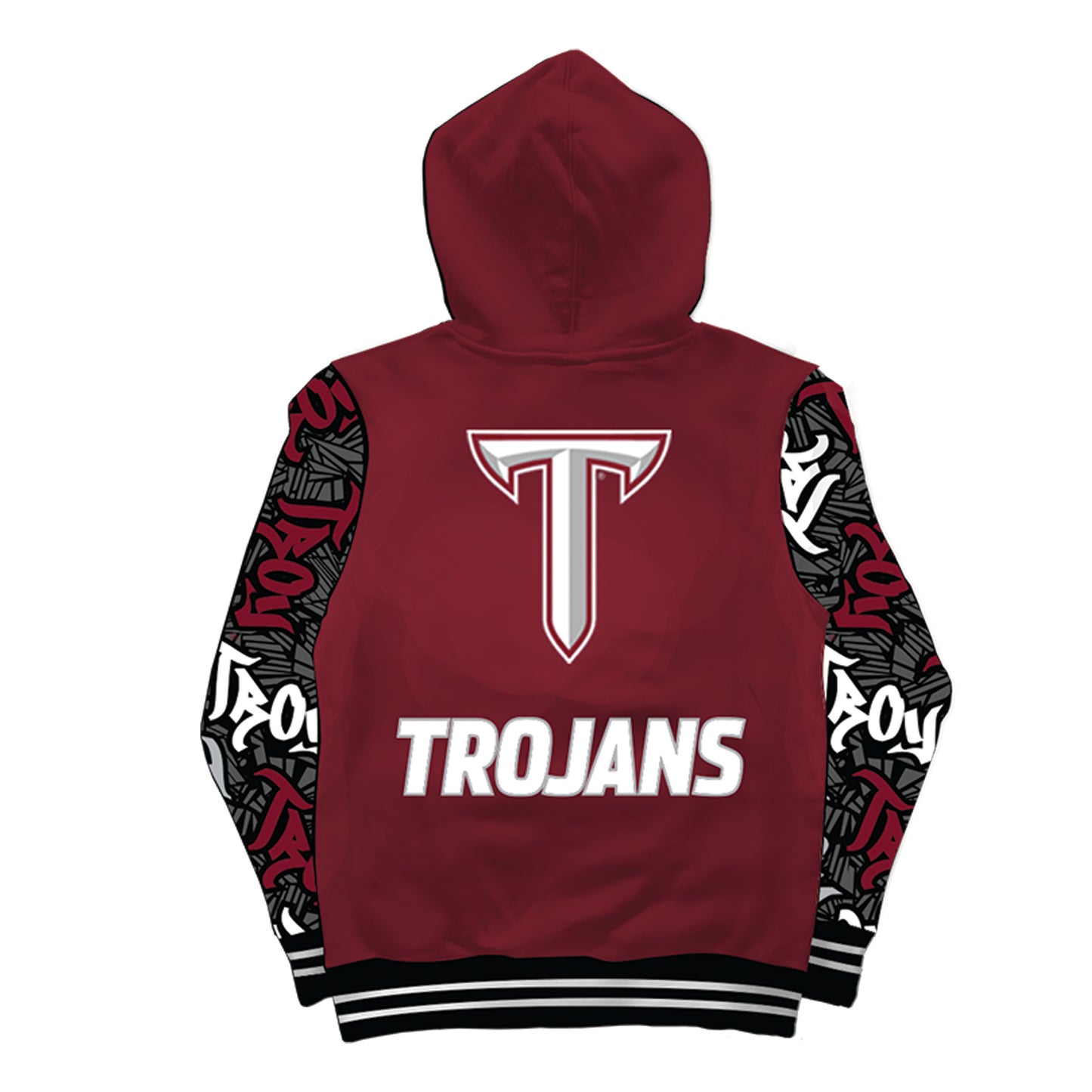 Troy University Wildstyle Maroon Pullover Hoodie