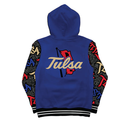 University of Tulsa Wildstyle Blue Pullover Hoodie