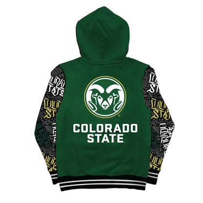 Colorado State University Wildstyle Green Pullover Hoodie