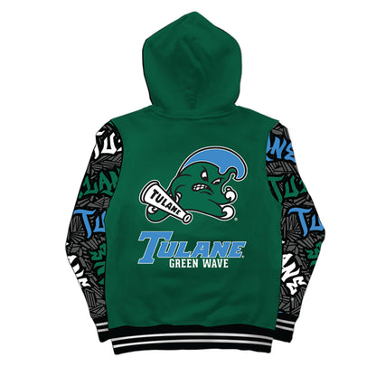 Tulane University Wildstyle Green Pullover Hoodie