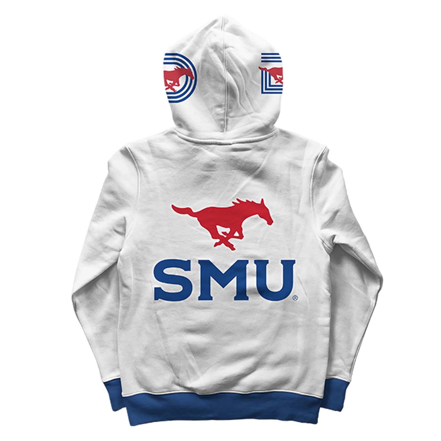 SMU Tailgate White Hoodie