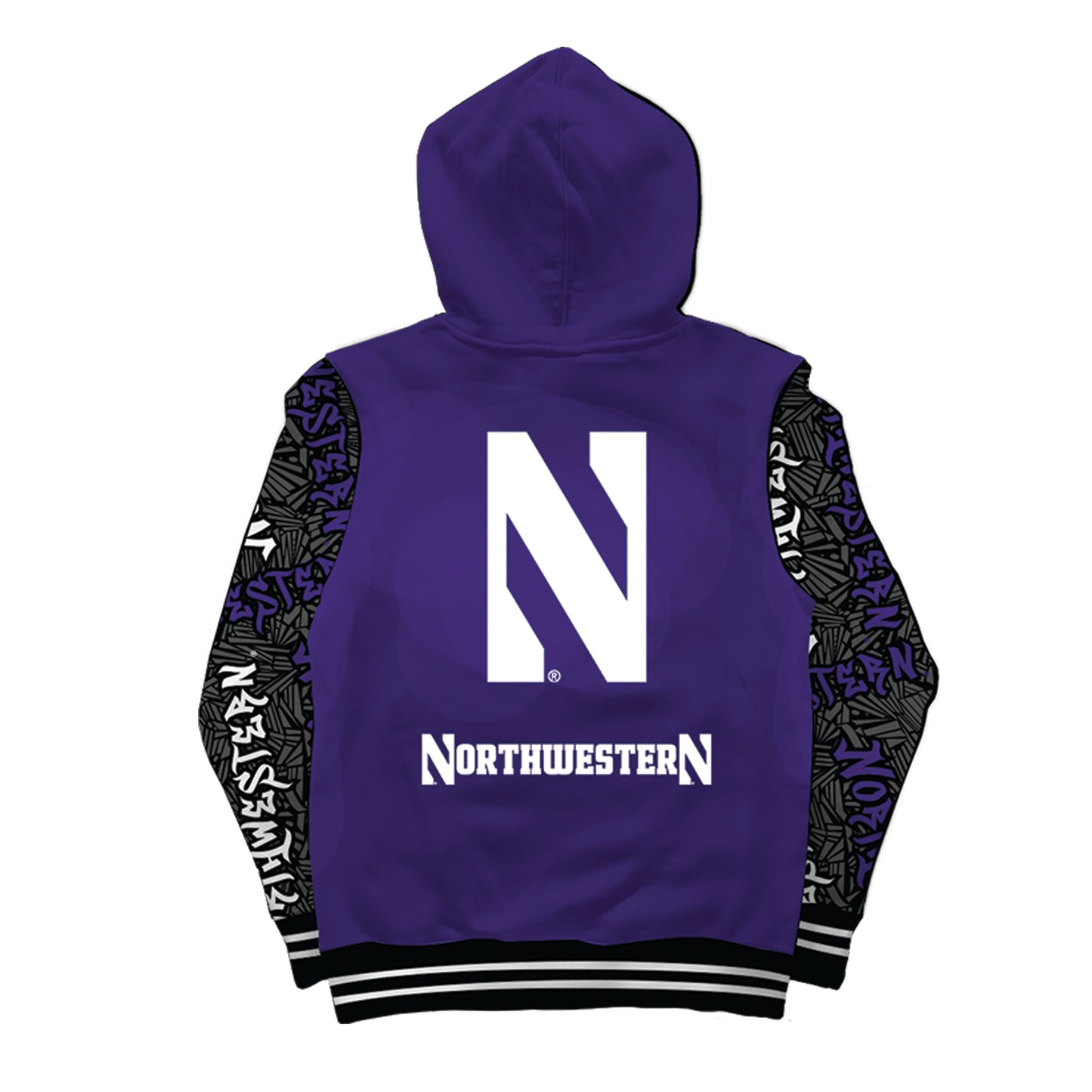 Northwestern University Wildstyle Purple Pullover Hoodie