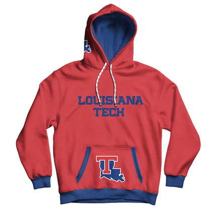 Louisiana Tech University Rally Red Pullover Hoodie