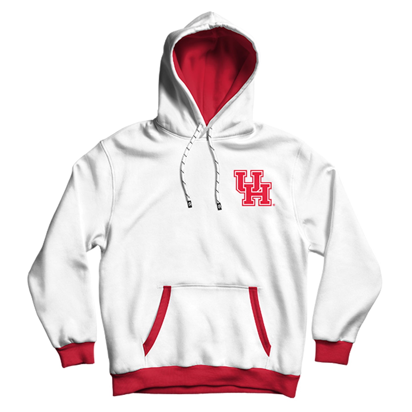 University of Houston Crest White Pullover Hoodie