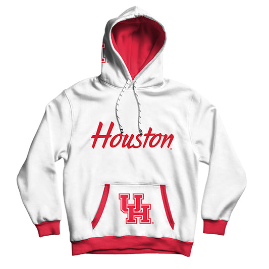 University of Houston Rally White Pullover Hoodie