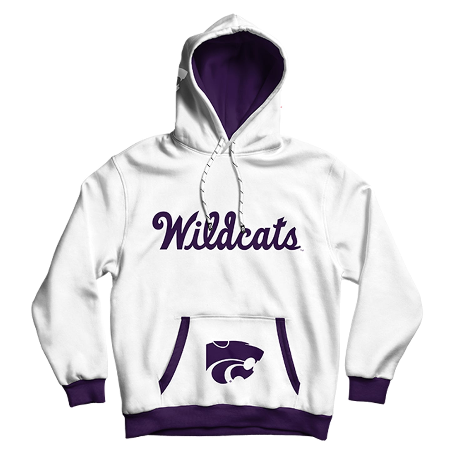 Kansas State University Rally White Pullover Hoodie