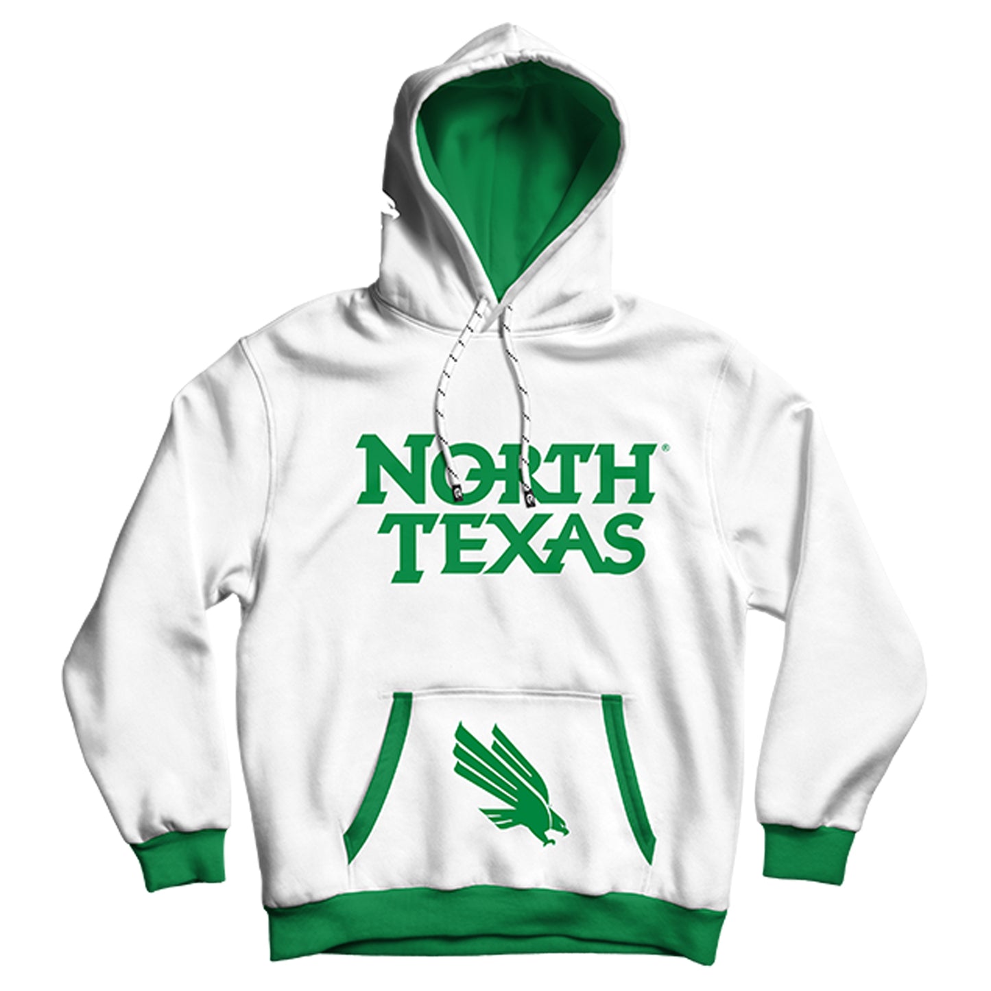 University of North Texas Rally White Pullover Hoodie