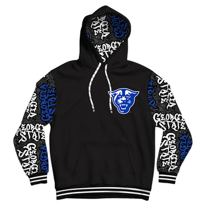 Georgia State University Wildstyle Black Pullover Hoodie