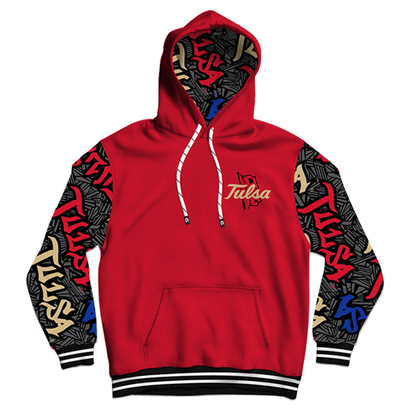 University of Tulsa Wildstyle Red Pullover Hoodie