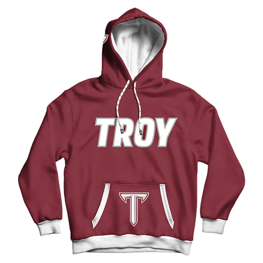 Troy University Rally Maroon Pullover Hoodie