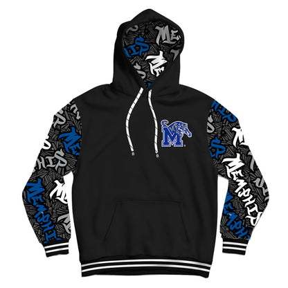 University of Memphis Wildstyle Black Pullover Hoodie