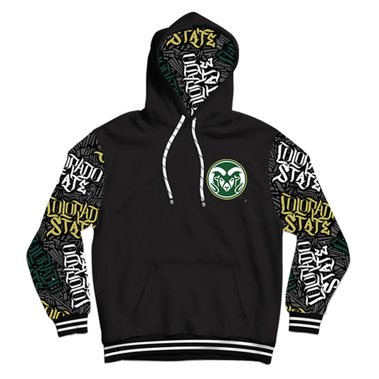 Colorado State University Wildstyle Black Pullover Hoodie