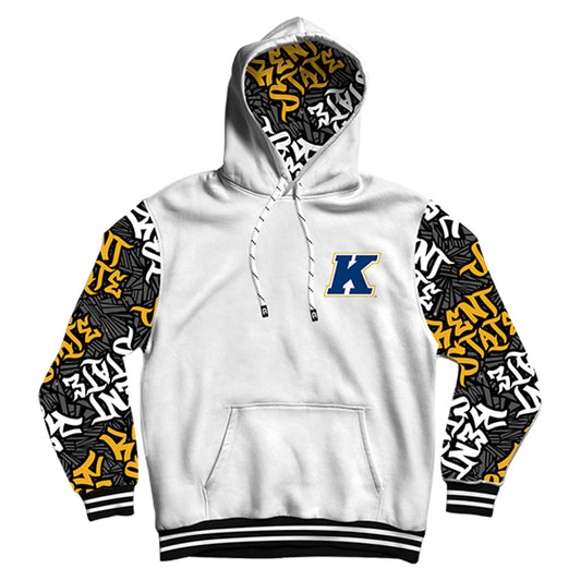 Kent State University Wildstyle White Pullover Hoodie