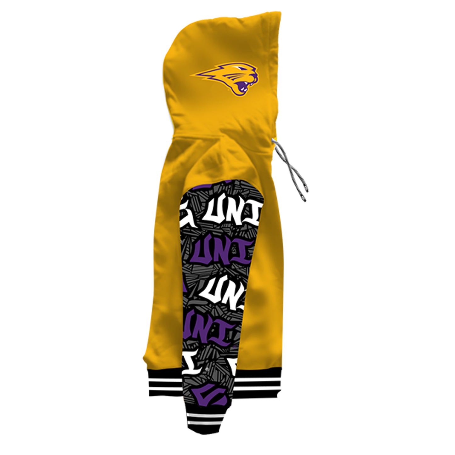 Northern Iowa University Wildstyle Gold Pullover Hoodie