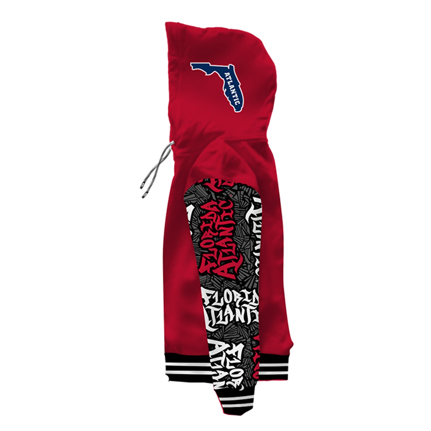 Florida Atlantic University Wildstyle Red Pullover Hoodie