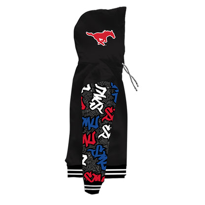 SMU Wildstyle Black Pullover Hoodie