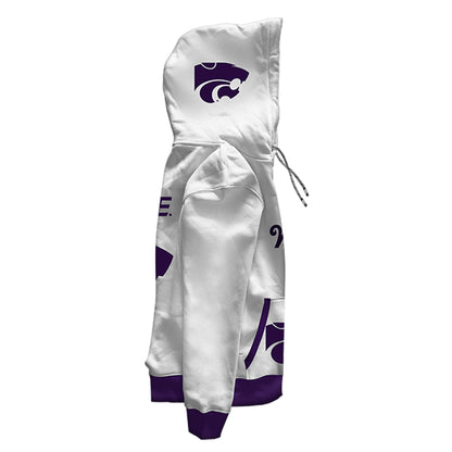 Kansas State University Rally White Pullover Hoodie