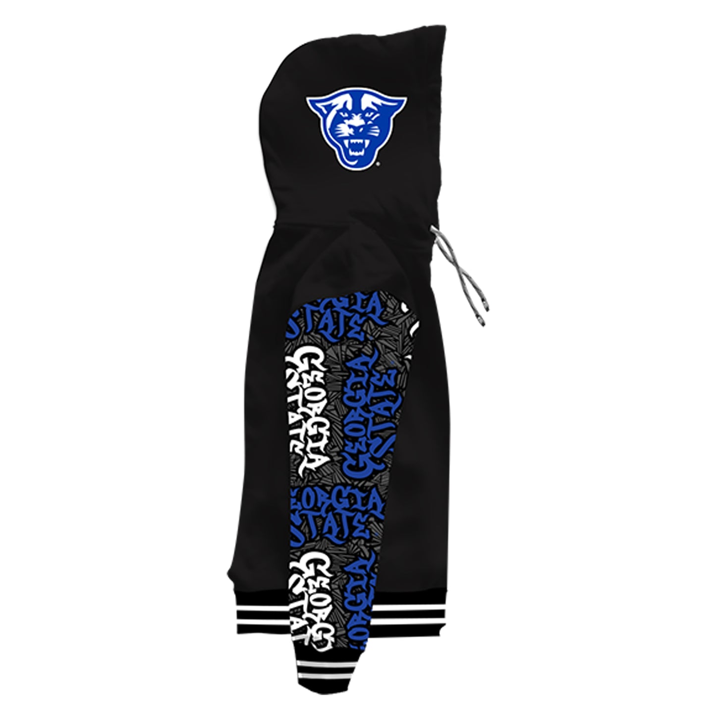 Georgia State University Wildstyle Black Pullover Hoodie