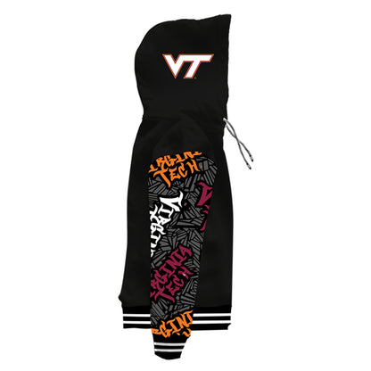 Virginia Tech University Wildstyle Black Pullover Hoodie