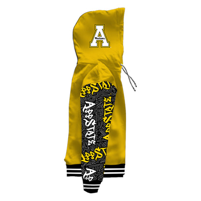 Appalachian State University Wildstyle Gold Pullover Hoodie