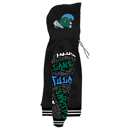 Tulane University Wildstyle Black Pullover Hoodie