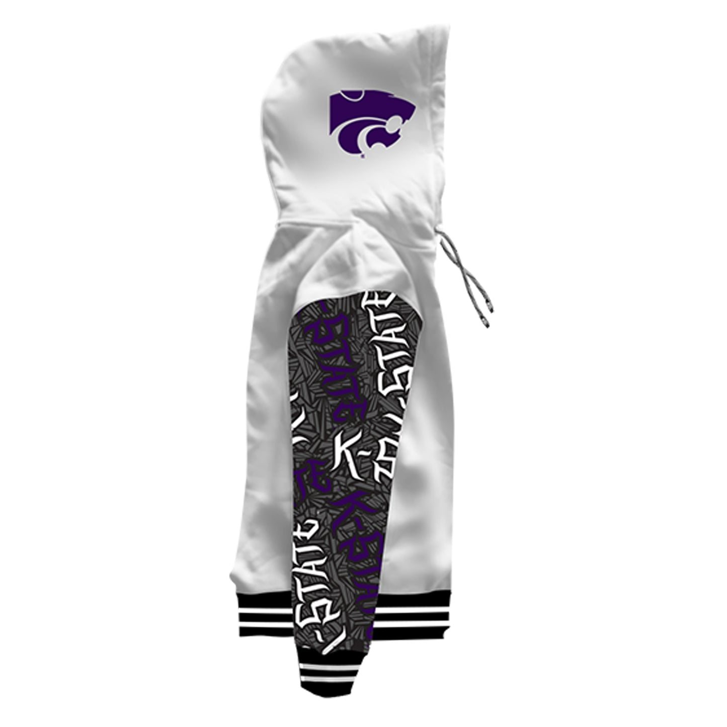 Kansas State University Wildstyle White Pullover Hoodie