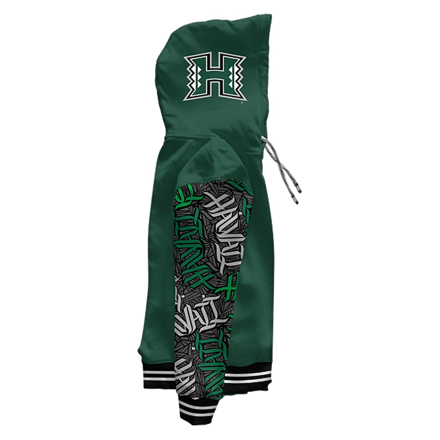 University of Hawaii Wildstyle Green Pullover Hoodie