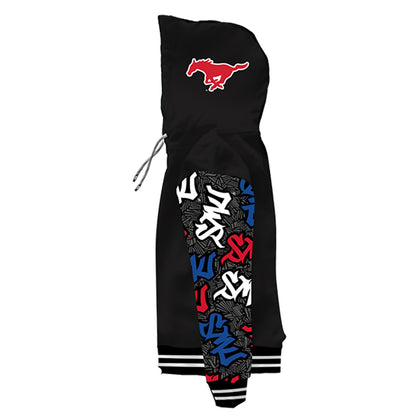 SMU Wildstyle Black Pullover Hoodie