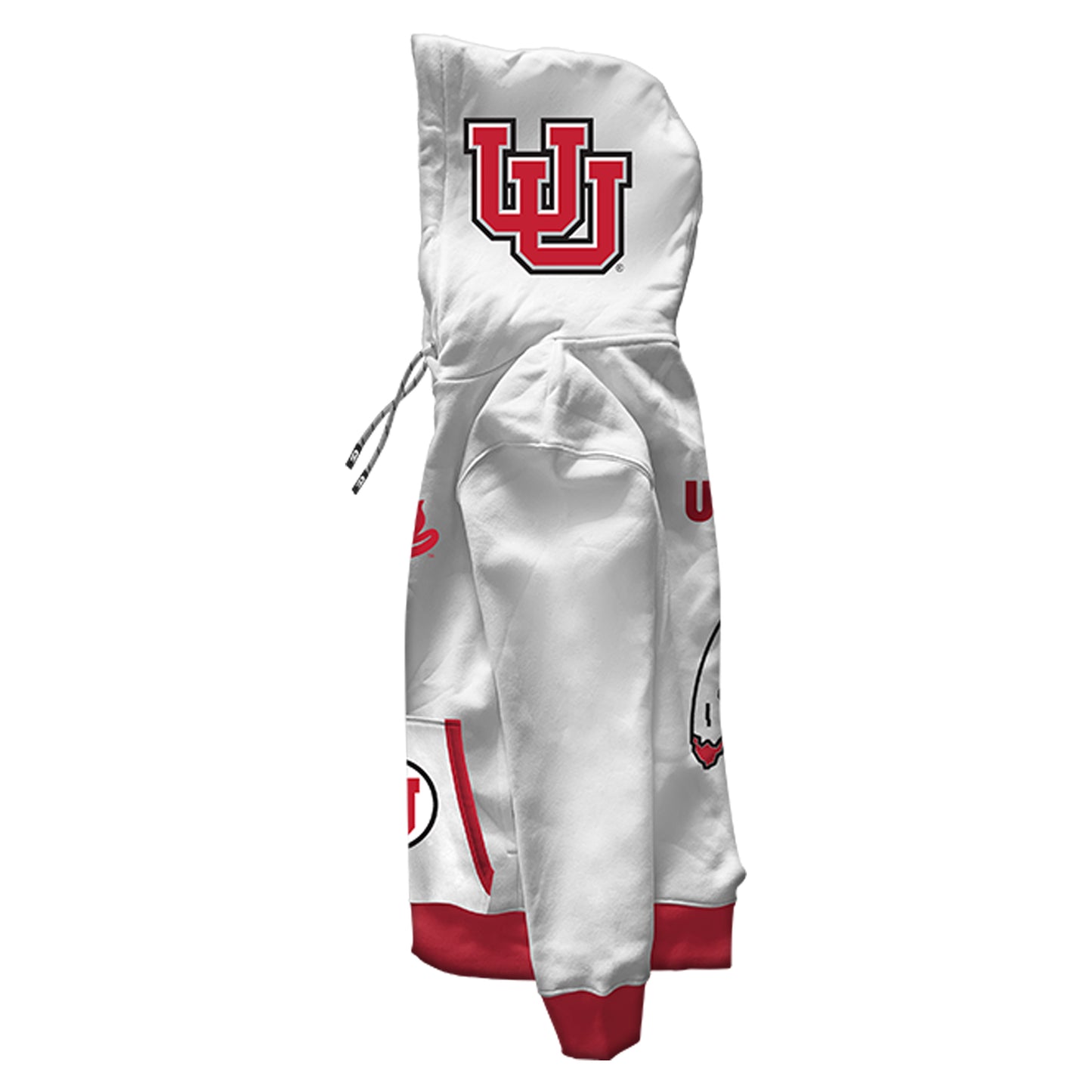 University of Utah Rally White Pullover Hoodie