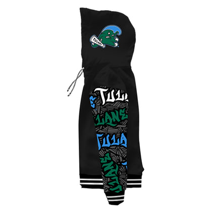 Tulane University Wildstyle Black Pullover Hoodie