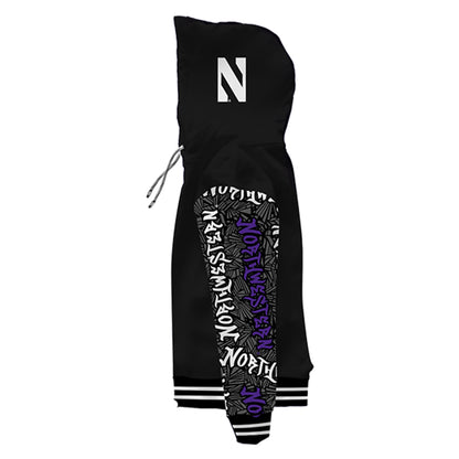 Northwestern University Wildstyle Black Pullover Hoodie