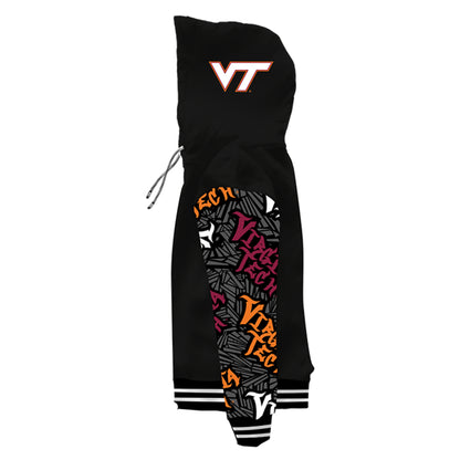 Virginia Tech University Wildstyle Black Pullover Hoodie