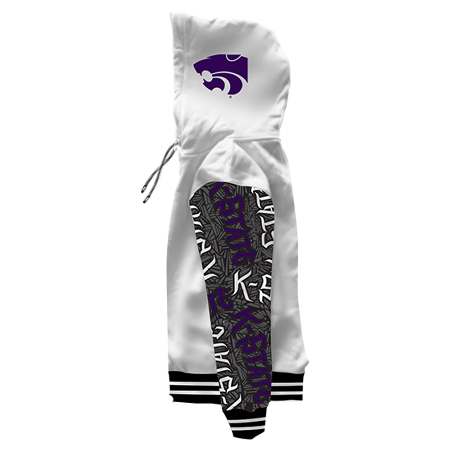 Kansas State University Wildstyle White Pullover Hoodie