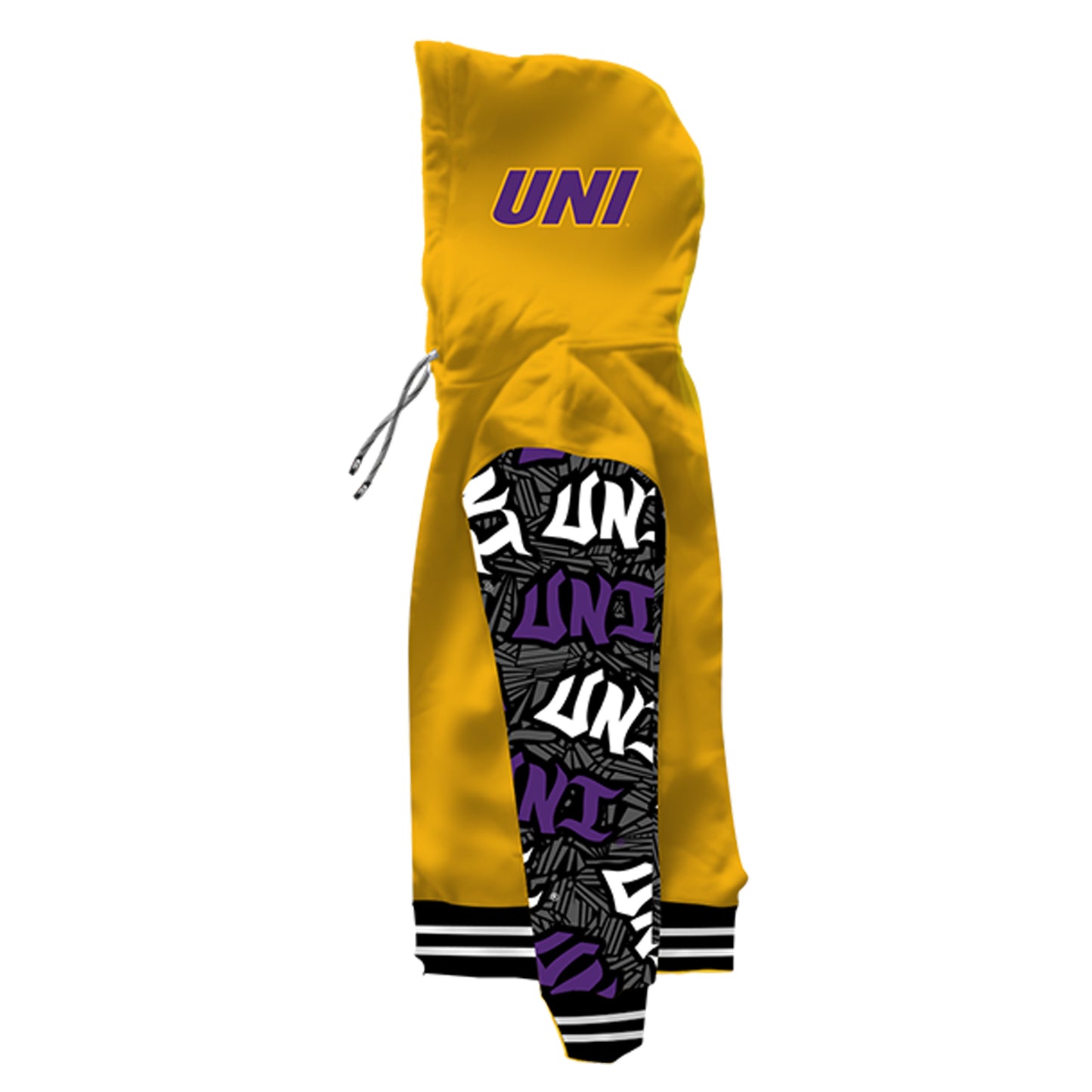 Northern Iowa University Wildstyle Gold Pullover Hoodie