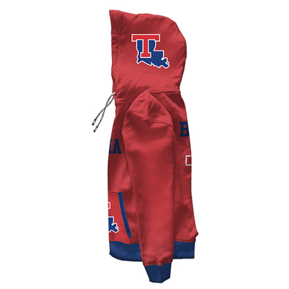 Louisiana Tech University Rally Red Pullover Hoodie