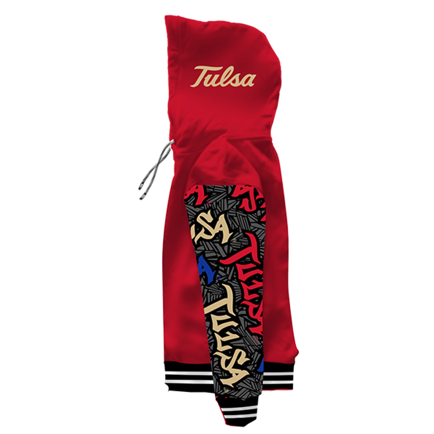 University of Tulsa Wildstyle Red Pullover Hoodie