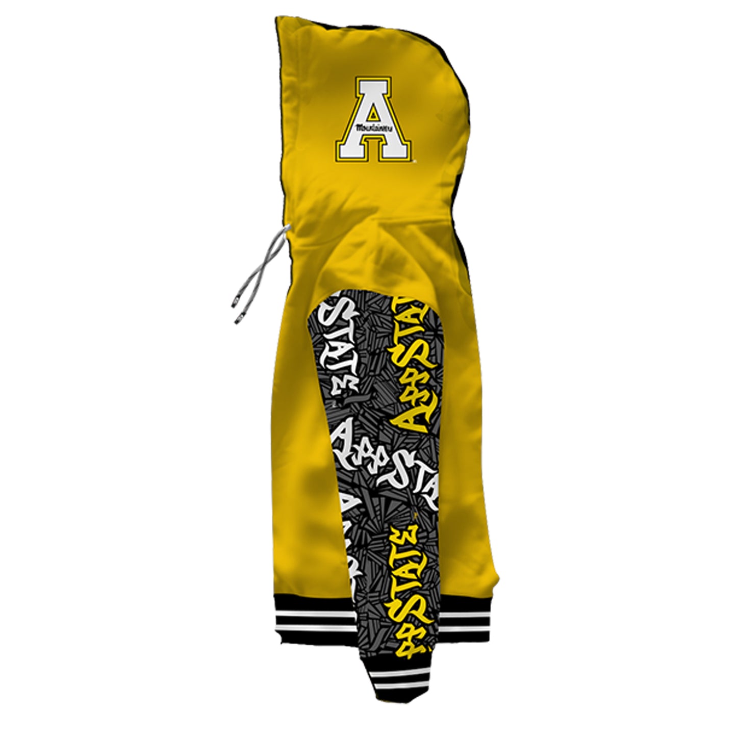 Appalachian State University Wildstyle Gold Pullover Hoodie