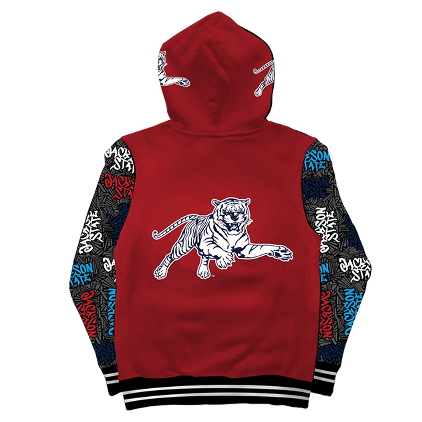 Jackson State University Wildstyle Red Pullover Hoodie