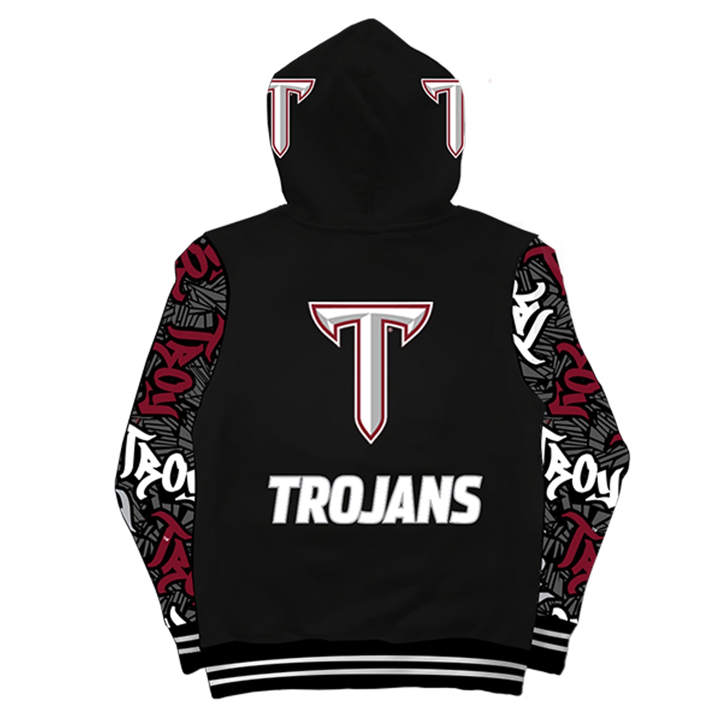 Troy University Wildstyle Black Pullover Hoodie