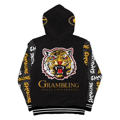 Grambling State University Wildstyle Black Pullover Hoodie