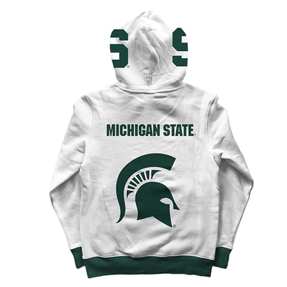 Michigan State University Rally White Pullover Hoodie