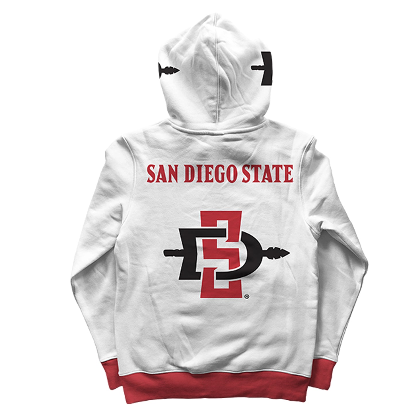 San Diego State University Rally White Pullover Hoodie