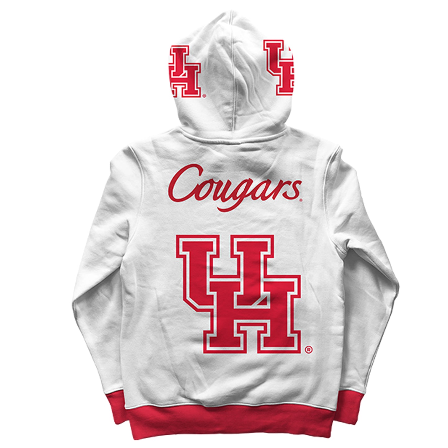 University of Houston Rally White Pullover Hoodie