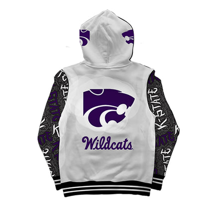 Kansas State University Wildstyle White Pullover Hoodie