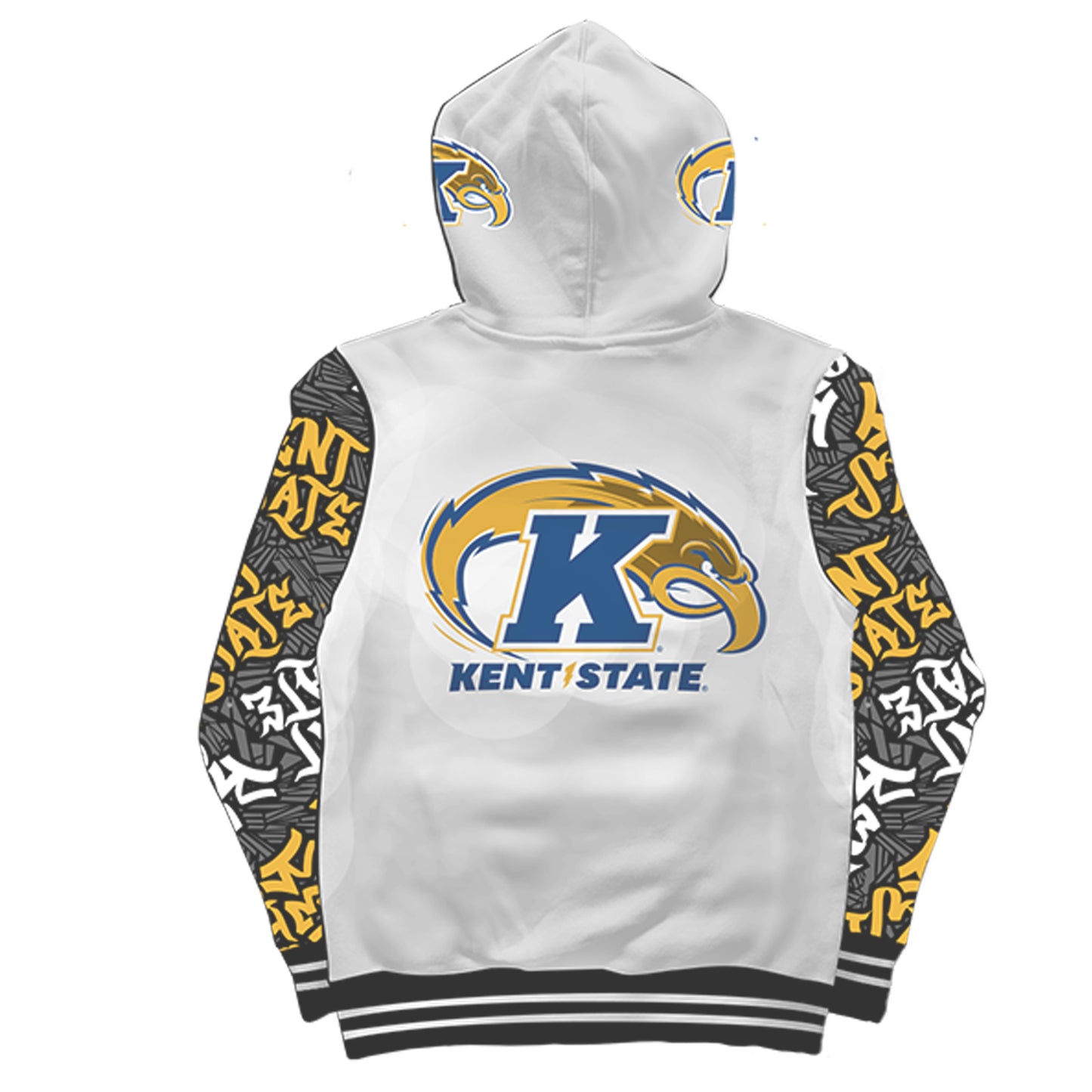 Kent State University Wildstyle White Pullover Hoodie