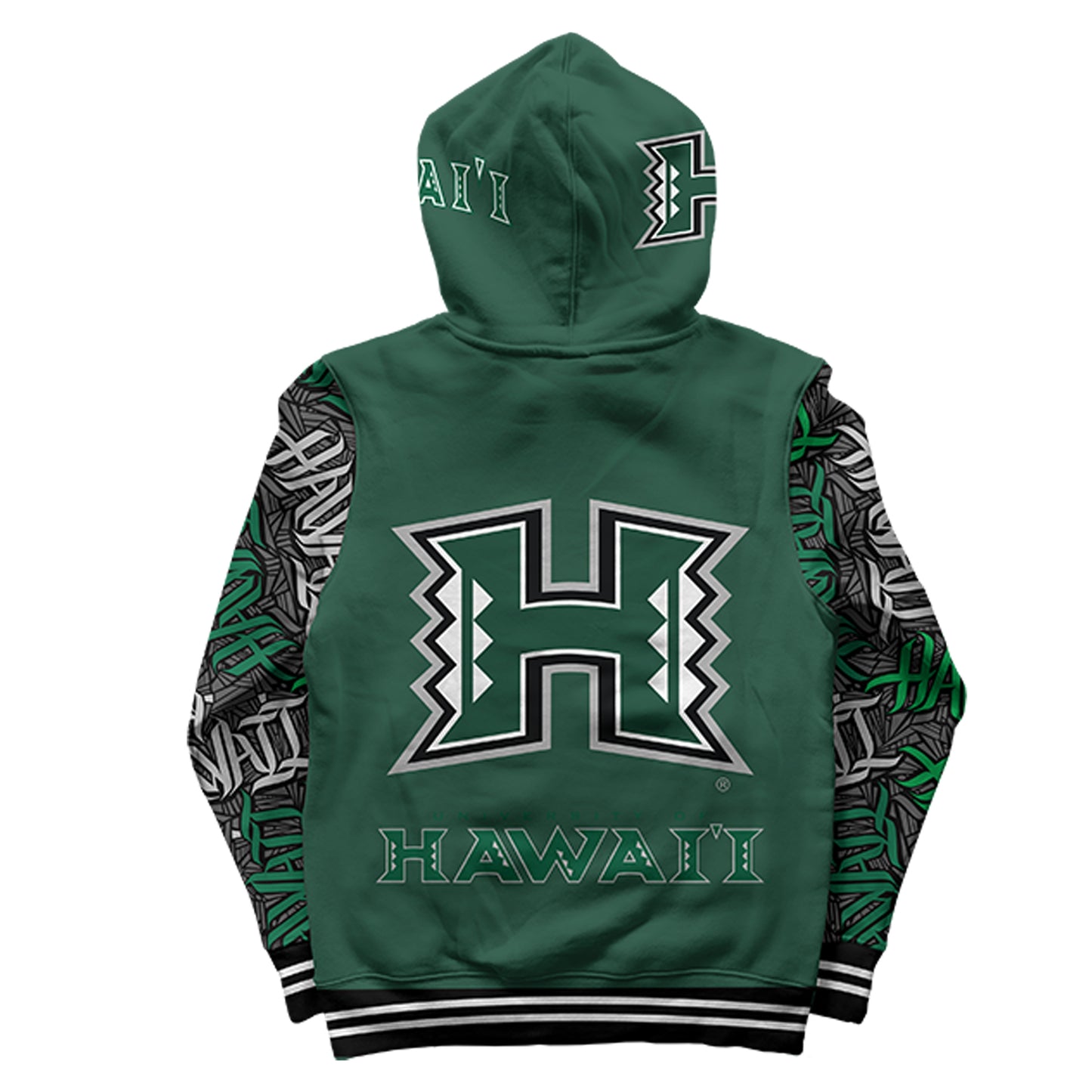 University of Hawaii Wildstyle Green Pullover Hoodie