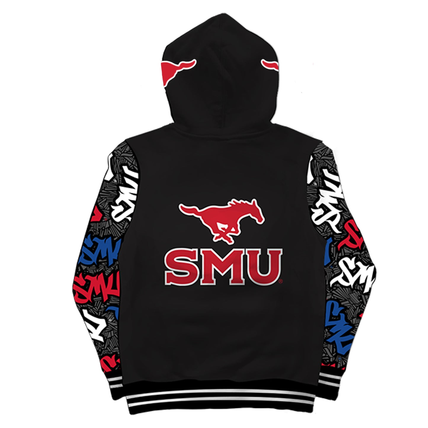 SMU Wildstyle Black Pullover Hoodie