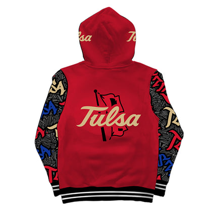 University of Tulsa Wildstyle Red Pullover Hoodie