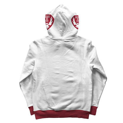 Temple University Classic White Pullover Hoodie