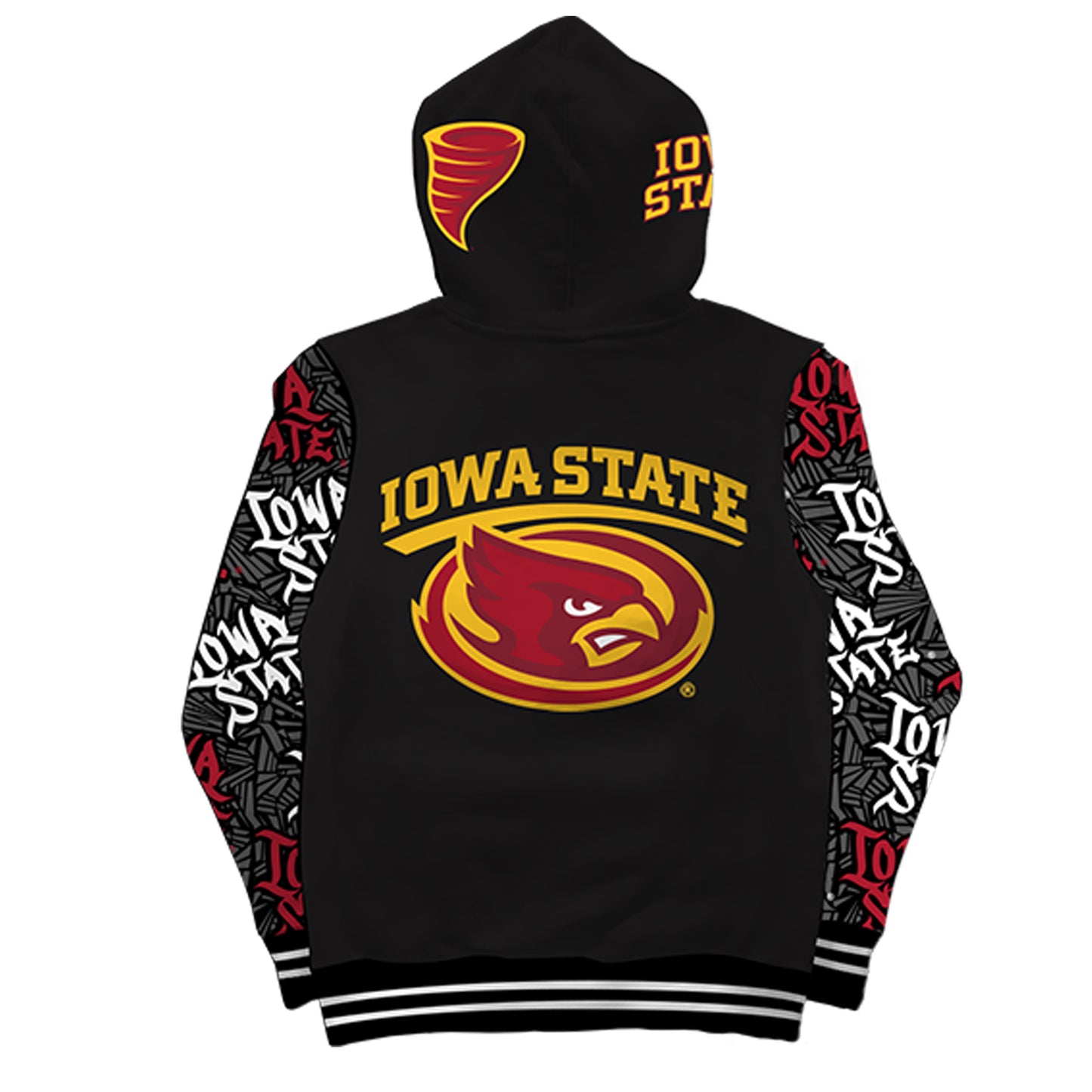 Iowa State University Wildstyle Black Pullover Hoodie